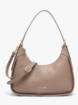 Sac Port� �paule Saffiano David jones Beige saffiano 1