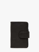 Portefeuille Cuir Paul marius Noir vintage VALENTIN