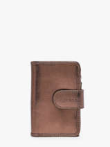 Portefeuille Cuir Paul marius Marron vintage VALENTIN
