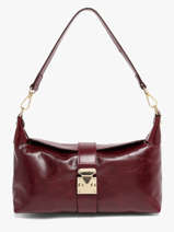 Schoudertas Shiny Sauvage Leder Milano Rood shiny sauvage SS26064