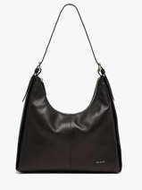 Schoudertas Tina Glad Leder Nat et nin Zwart vintage TINA