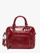 Cross Body Tas Baby Macy Leder Nat et nin Rood vintage BABYMACY