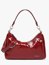 Schoudertas Vintage Leder Nat et nin Rood vintage REJINA