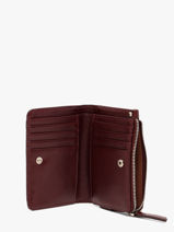 Portefeuille Leder Vintage Nat et nin Rood vintage ROZA-vue-porte