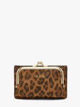 Portemonnee Leder Nat et nin Bruin vintage MIRA
