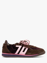 Sneakers Uit Leder Back 70 Bruin women 73