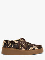 Derby Veterschoenen Uit Leder Clarks Veelkleurig women 26329460
