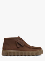 Chaussures Derbies Montante En Cuir Clarks Marron men 26327242