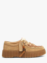Chaussures Derbies En Cuir Clarks Beige women 26327766