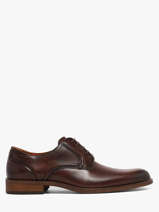 Stadsschoenen Uit Leder Clarks Bruin men 26186388