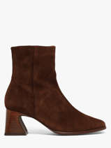 Enkellaarsjes Met Hak Uit Leder Angel alarcon Bruin women 507O