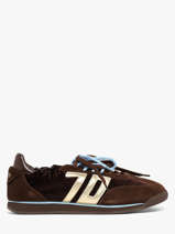 Sneakers Uit Leder Back 70 Bruin women 62
