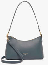 Sac Port� �paule Saffiano David jones Bleu saffiano A