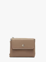 Porte-monnaie Porte-cartes Grained Flora & co Marron grained F5019