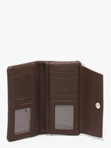 Portefeuille Met Portemonnee Grained Flora & co Bruin grained F5039-vue-porte