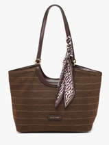 Sac Port� �paule Croco Chic David jones Marron croco chic CM8681