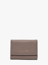 Portefeuille David jones Gris saffiano 2