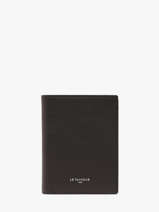 Portefeuille Cuir Le tanneur Noir lucien graine THGR3301