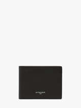 Portefeuille Cuir Le tanneur Noir lucien graine THGR3303