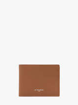 Portefeuille Lucien Leder Le tanneur Bruin lucien graine THGR3303