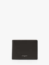 Portefeuille Cuir Le tanneur Noir lucien graine THGR3314