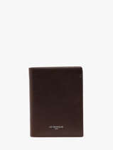 Portefeuille Leder Le tanneur Bruin lucien huile THHU3301