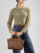 Sac Port� Main Mae Hexagona Marron mae 5620323-vue-porte