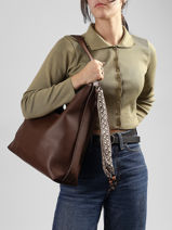 Schoudertas New Grained Gallantry Bruin new grained R2053-vue-porte