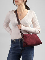 Cross Body Tas Vintage Nat et nin Rood vintage BERRY-vue-porte