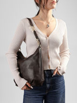 Sac Port� �paule Vintage Cuir Nat et nin Marron vintage SORA-vue-porte