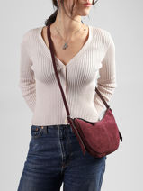 Cross Body Tas Vintage Nat et nin Rood vintage MINRODEO-vue-porte