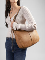 Sac Bandouli�re Toscane Hexagona Beige toscane 579737-vue-porte