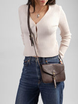 Cross Body Tas Sangle Mandoline Bruin sangle MD193-vue-porte