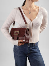 Handtas Velvet Caviar Leder Milano Rood velvet caviar VC25114-vue-porte