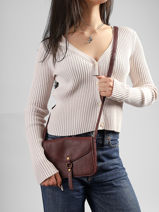 Sac Bandouli�re Sangle Mandoline Marron sangle MD193-vue-porte