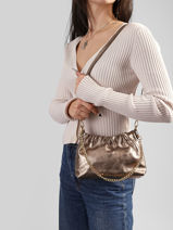 Sac Bandouli�re Nine Cuir Milano Argent nine NI26062-vue-porte