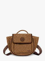 Cross Body Tas Wanderer Katoen Cabaia Bruin wanderer CROSSWAN
