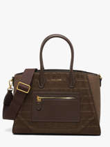 Sac Port� �paule Croco Chic David jones Marron croco chic 1