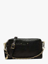 Sac Bandouli�re Vintage Cuir Mila louise Noir vintage 23673XE1