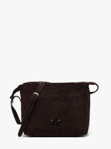 Cross Body Tas Vintage Leder Mila louise Bruin vintage 23067V
