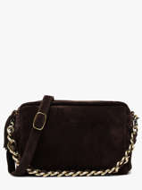 Cross Body Tas Vintage Leder Mila louise Bruin vintage 23673V