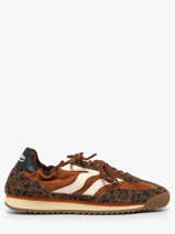 Sneakers Utah Uit Leder Mrp star Bruin women 3