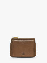 Portemonnee Vintage Leder Mila louise Bruin vintage 3853X