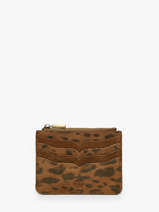 Porte-cartes Cuir Mila louise Marron vintage 3882PA1