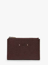 Portefeuille Cuir Mila louise Rouge vintage 3576E1