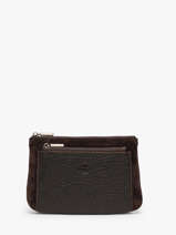 Portemonnee Leder Mila louise Bruin vintage 3802VE1