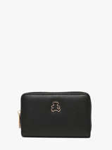 Portefeuille Lulu castagnette Noir zip EGO26053