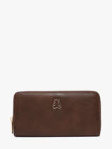 Portefeuille Chrysalide Lulu castagnette Bruin zip CHRYSA52