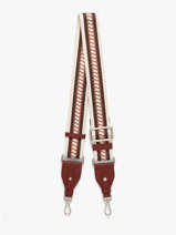 Bandouli�re De Sac Signature Nathan baume Rouge n strap 1