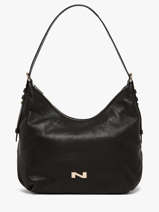 Sac Port� �paule Carrie En Cuir Daim Nathan baume Noir vogue 1
